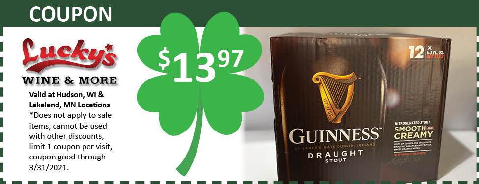 Happy St. Patrick’s Day March Special Guinness Draught